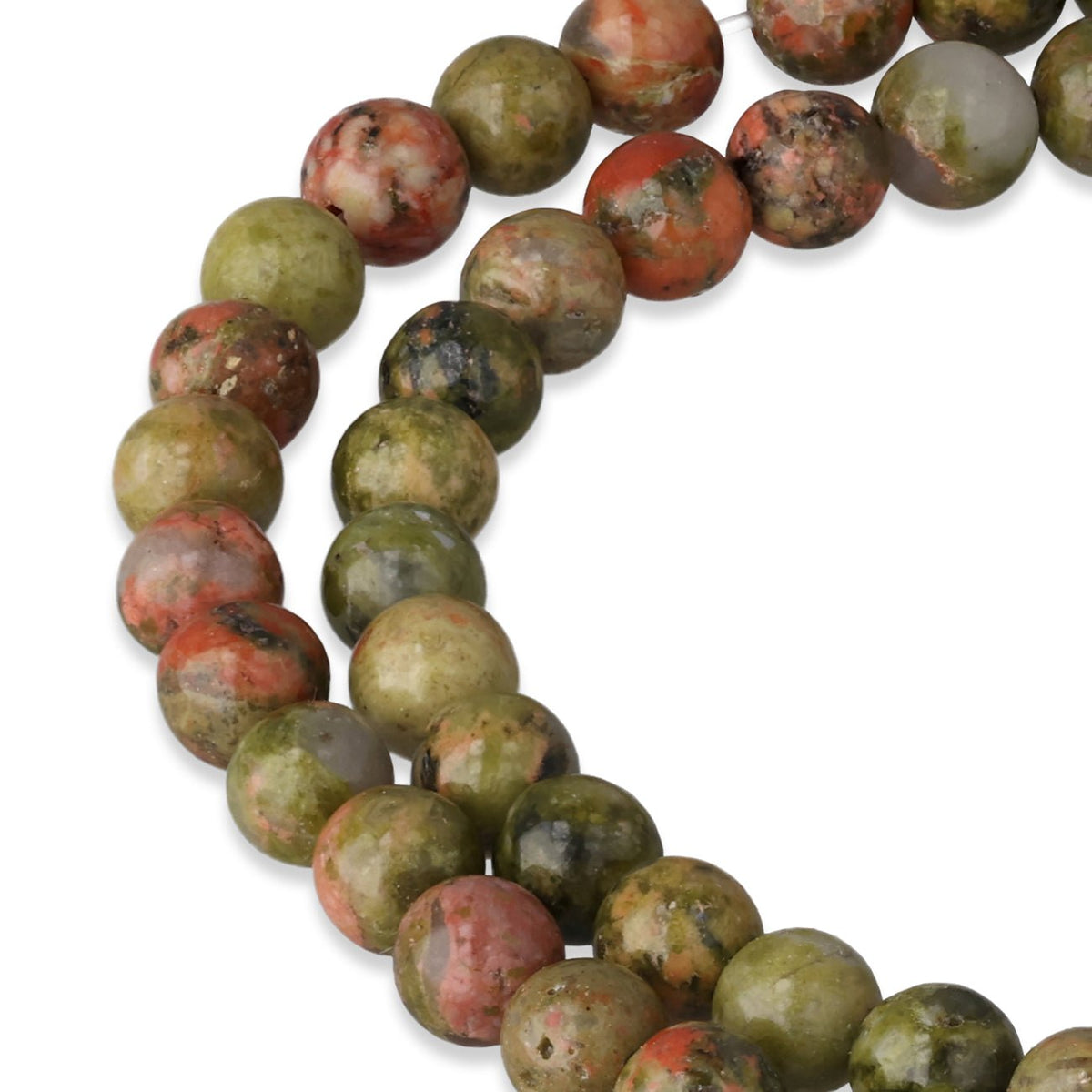 Unakit Perlen · rund · 4 mm - PerlineBeads SA