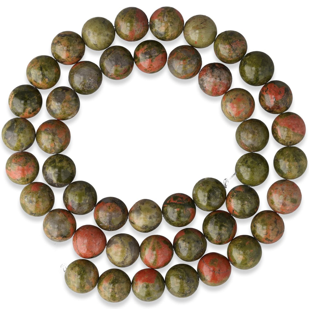 Unakit Perlen · rund · 8 mm - PerlineBeads SA