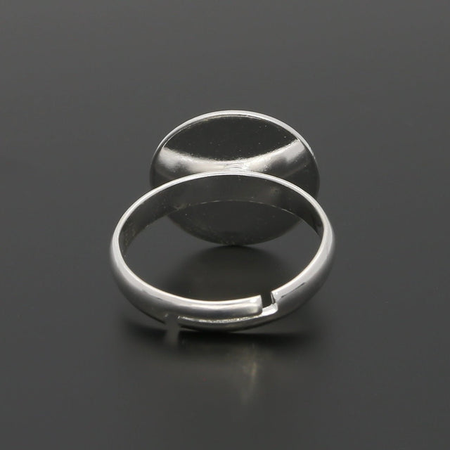 Verstellbarer Ring - Farbe Silber - PerlineBeads SA