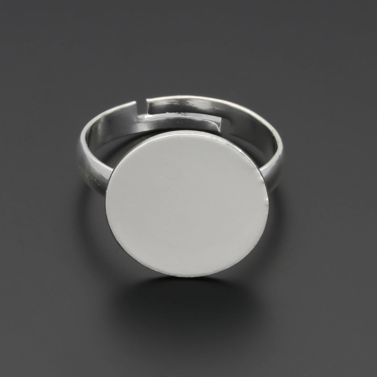 Verstellbarer Ring - Farbe Silber - PerlineBeads SA