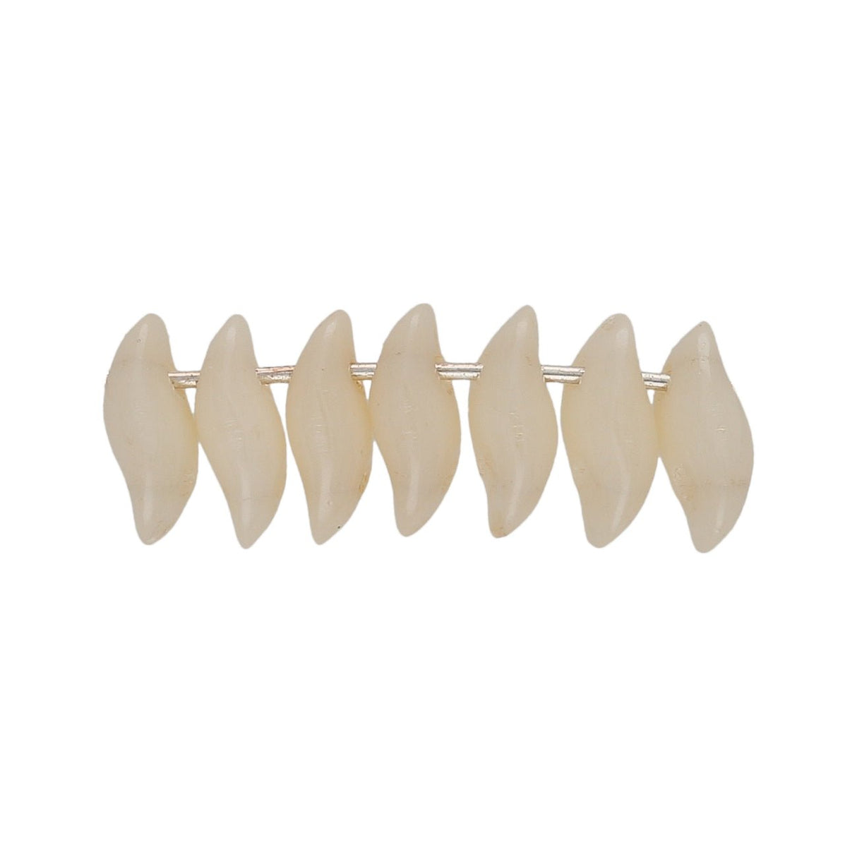 Wave Glasperlen - Chalk Orange Luster - PerlineBeads