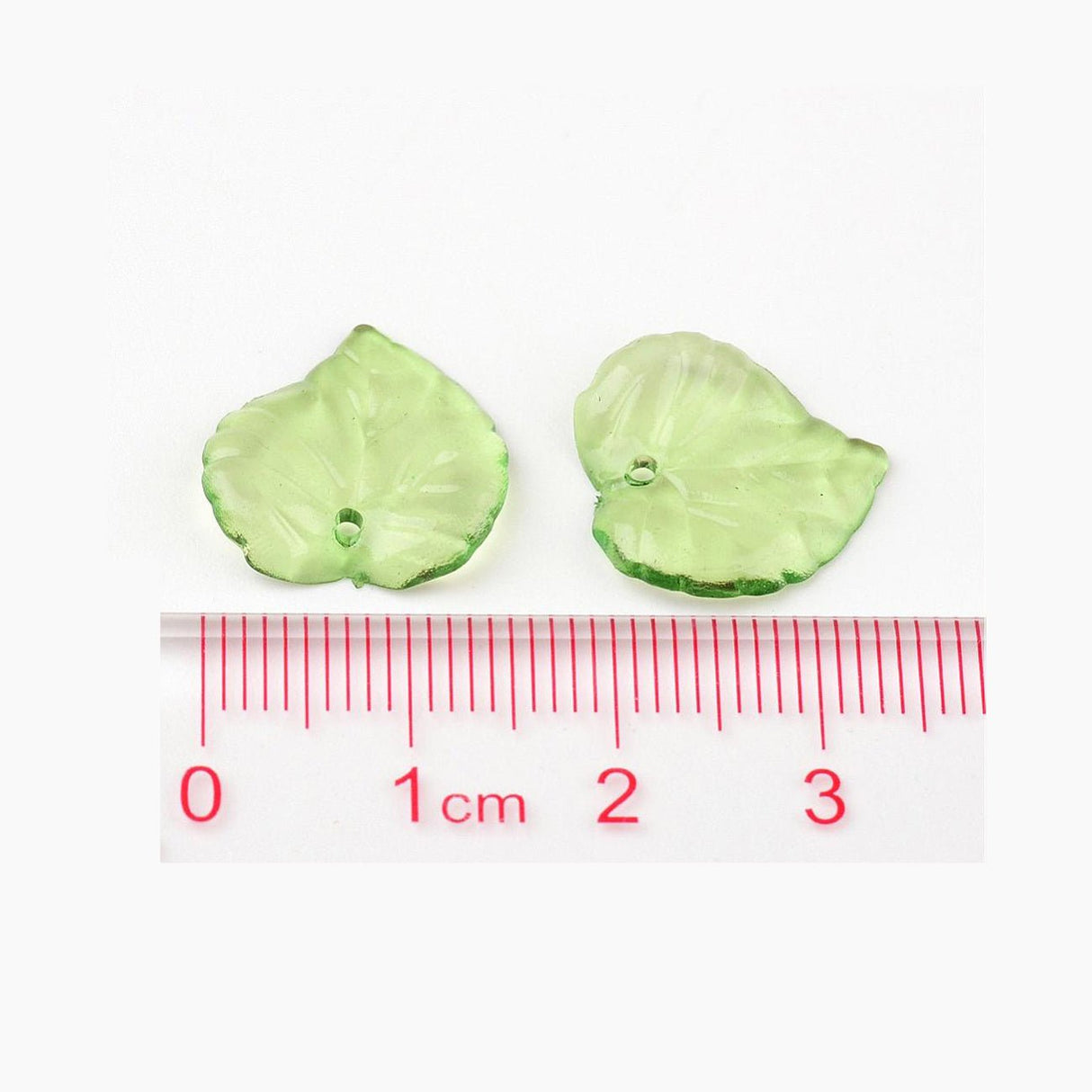 Acrylglas Blätter - grün - PerlineBeads