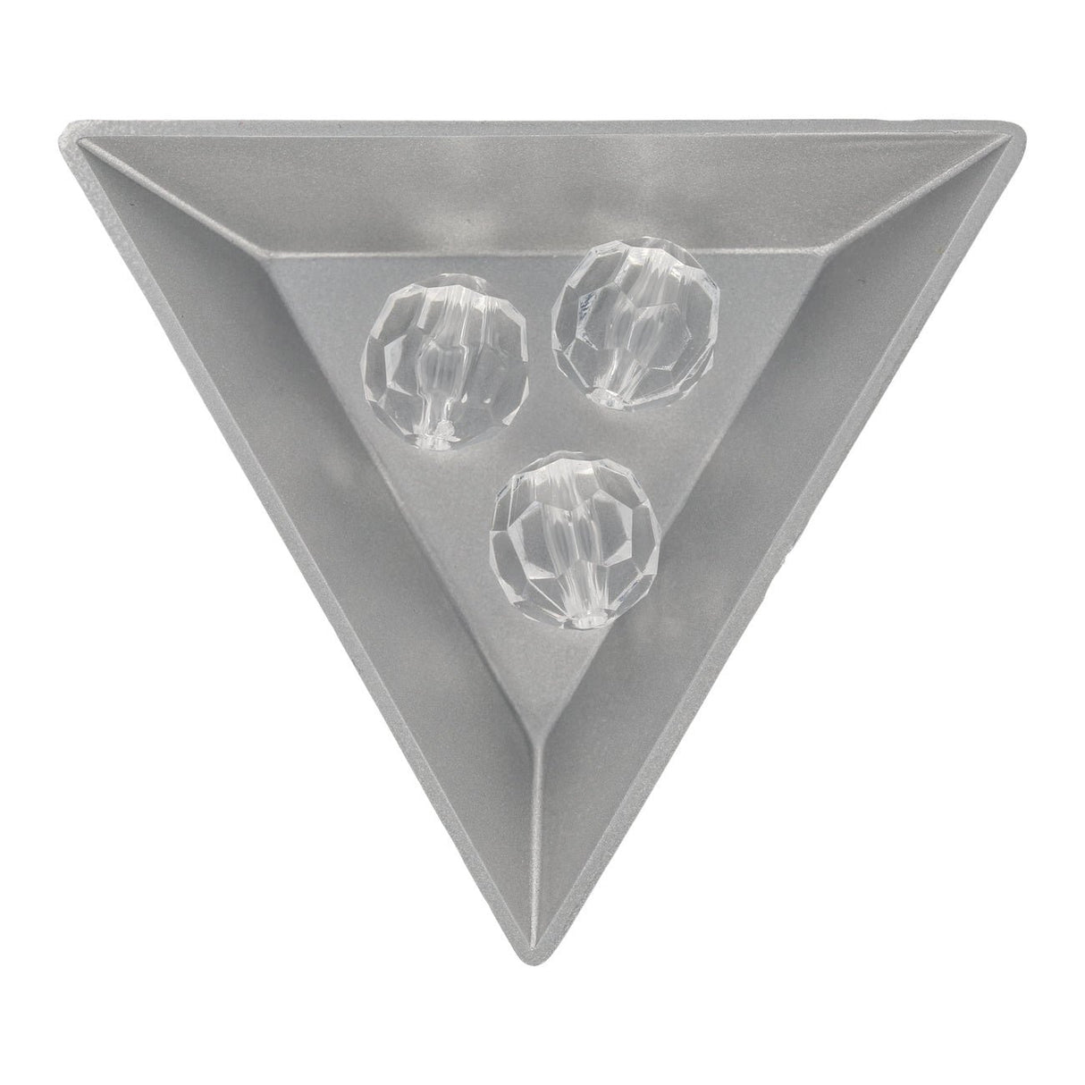 Acrylperle rund facettiert - 14 mm - Transparent - PerlineBeads