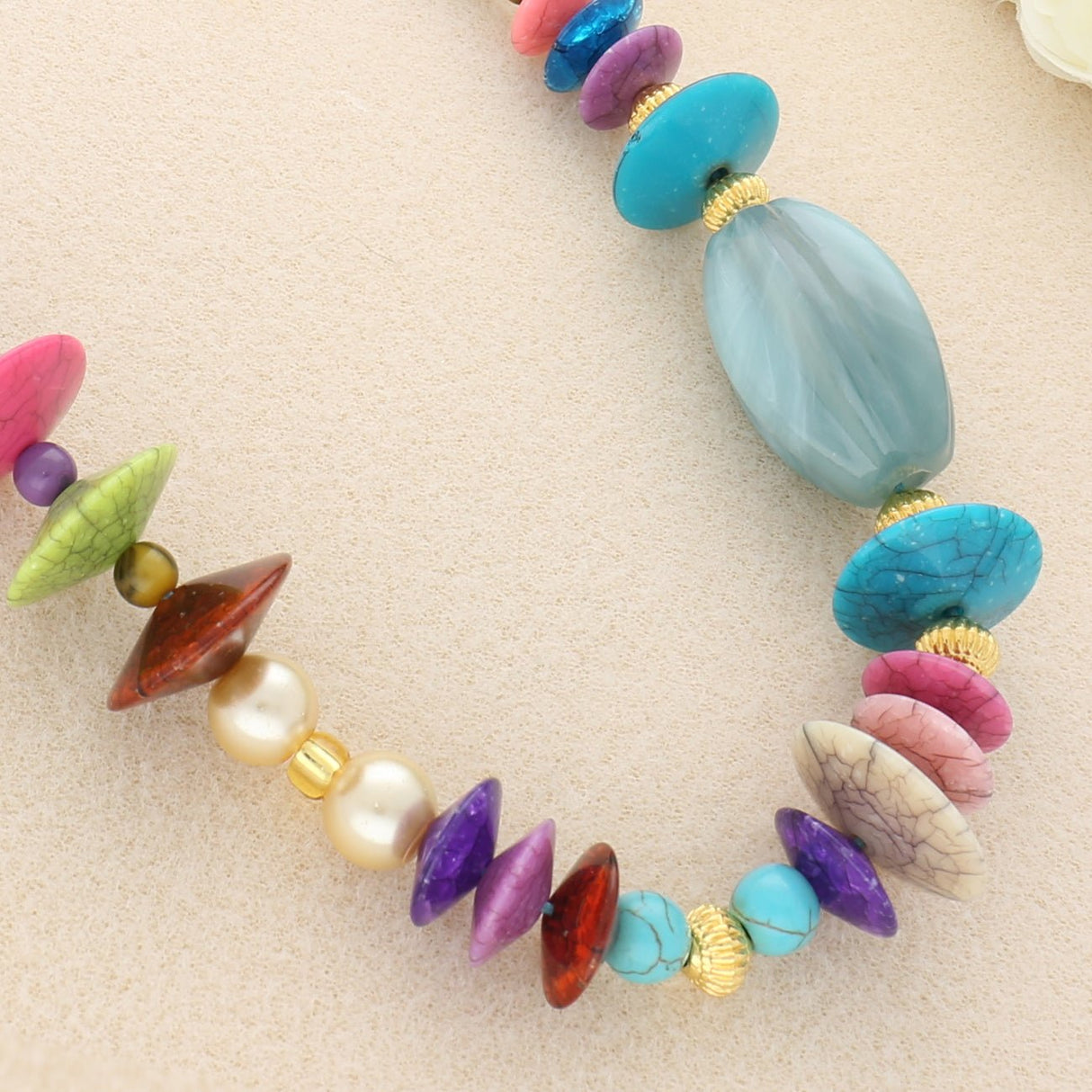 Acrylperle Scheibe - 21 mm - Farbenmix - PerlineBeads