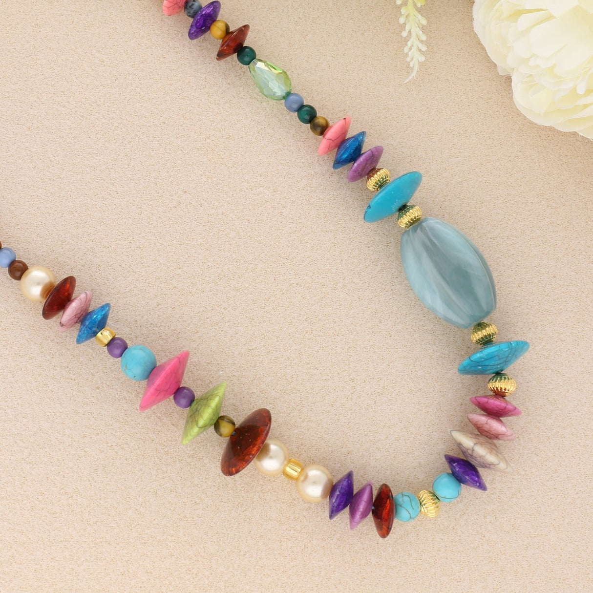 Acrylperle Scheibe - 21 mm - Farbenmix - PerlineBeads