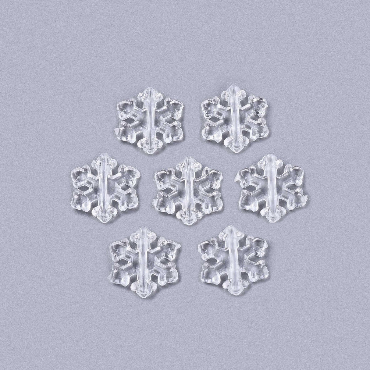 Acrylperle "Schneeflocke" - Transparent - PerlineBeads