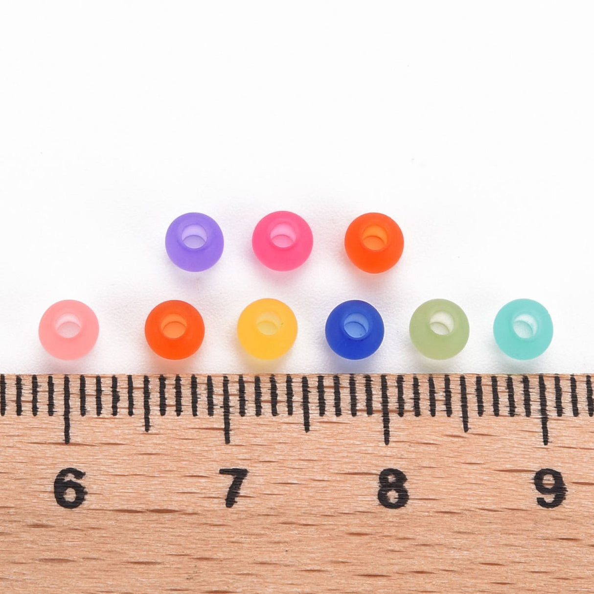 Acrylperlen mattiert - 4 mm - Farbenmix - PerlineBeads