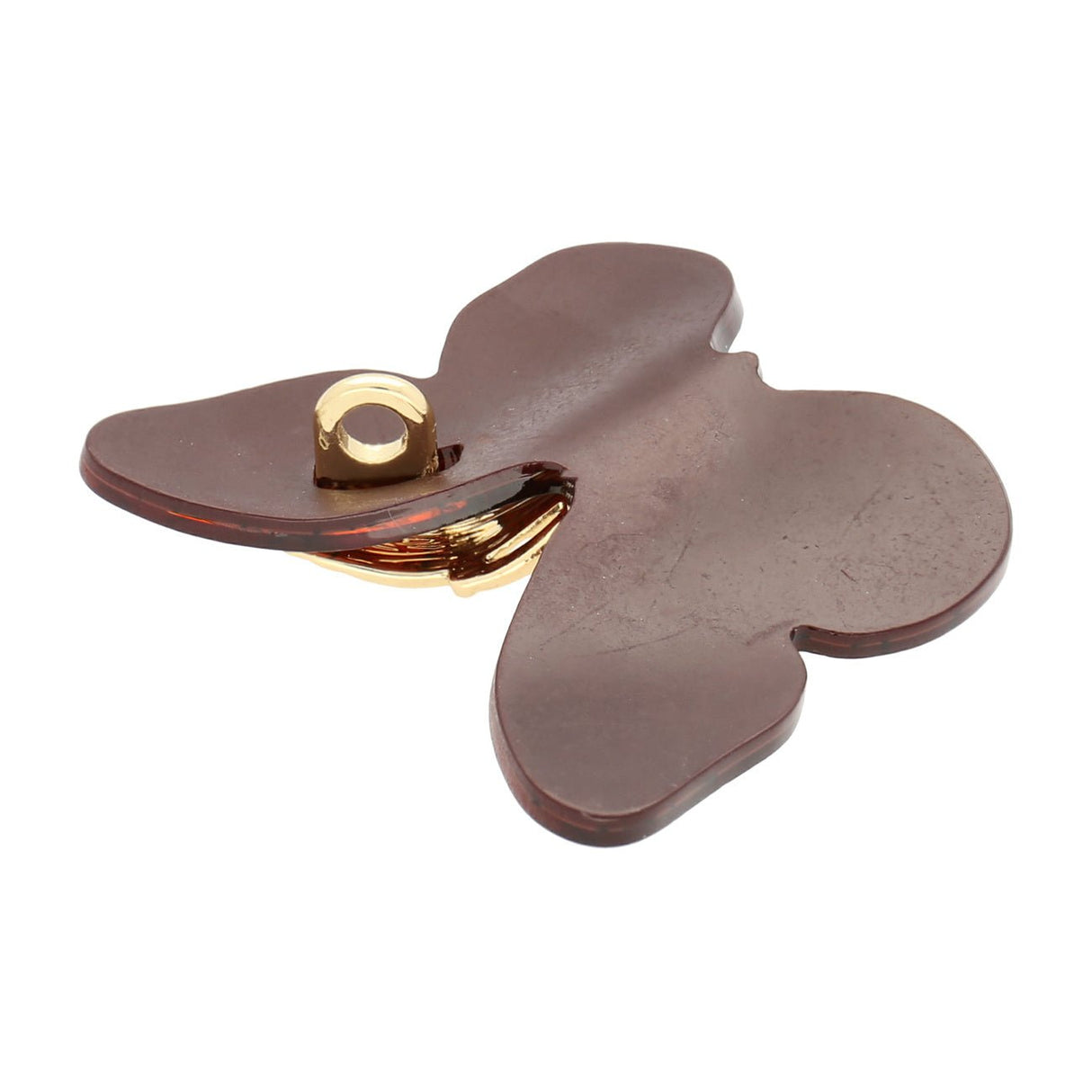 Acrylschmetterling mittel - Farbe braun und Gold - PerlineBeads