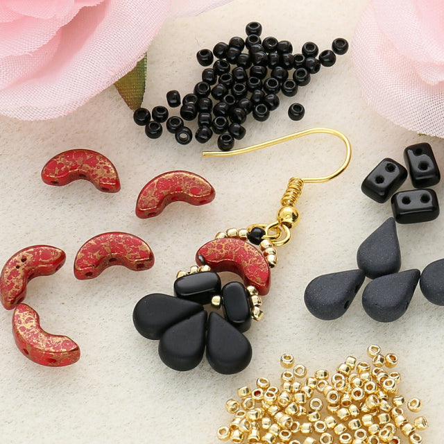 Amos® par Puca® - Jet Mat - PerlineBeads