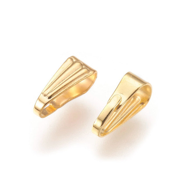 Anhängerschlaufe Messing Goldfarbe - PerlineBeads