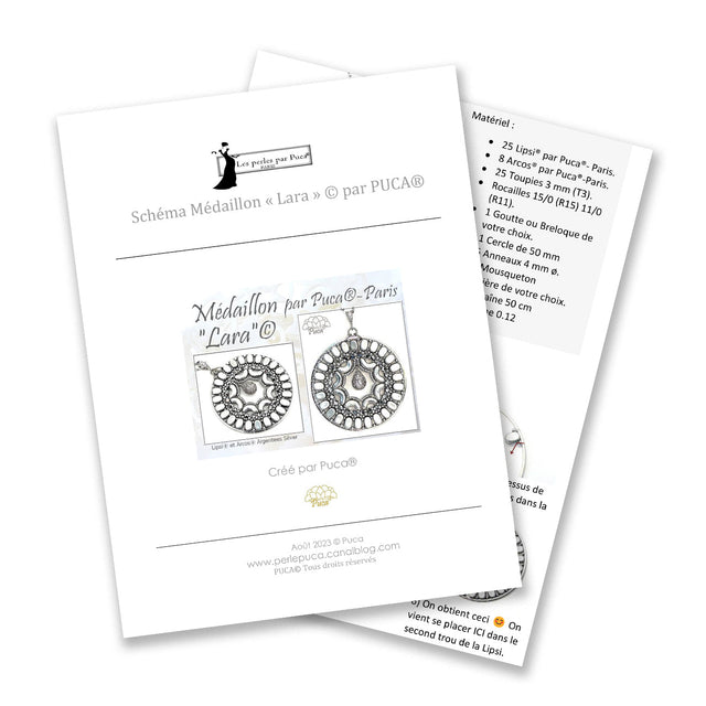 Anleitung für Anhänger "Lara" par Puca® - PerlineBeads