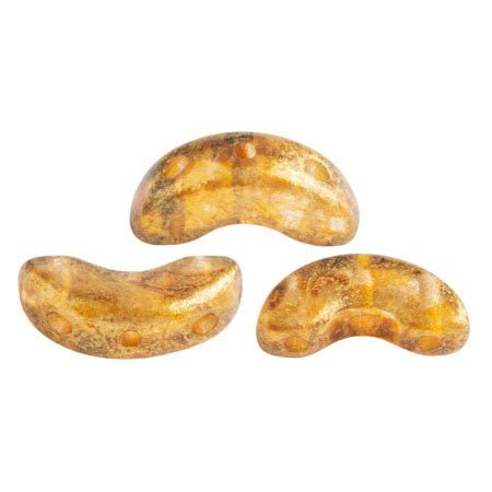 Arcos® Par Puca® - Crystal Gold Spotted - PerlineBeads