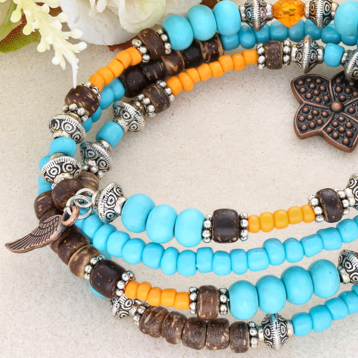 Armband – Memory Wire -50.8 mm – Silber (12 Umdrehungen) - PerlineBeads