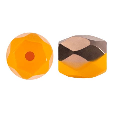 Baros® par Puca® - Frost Tangerine Capri Gold - PerlineBeads