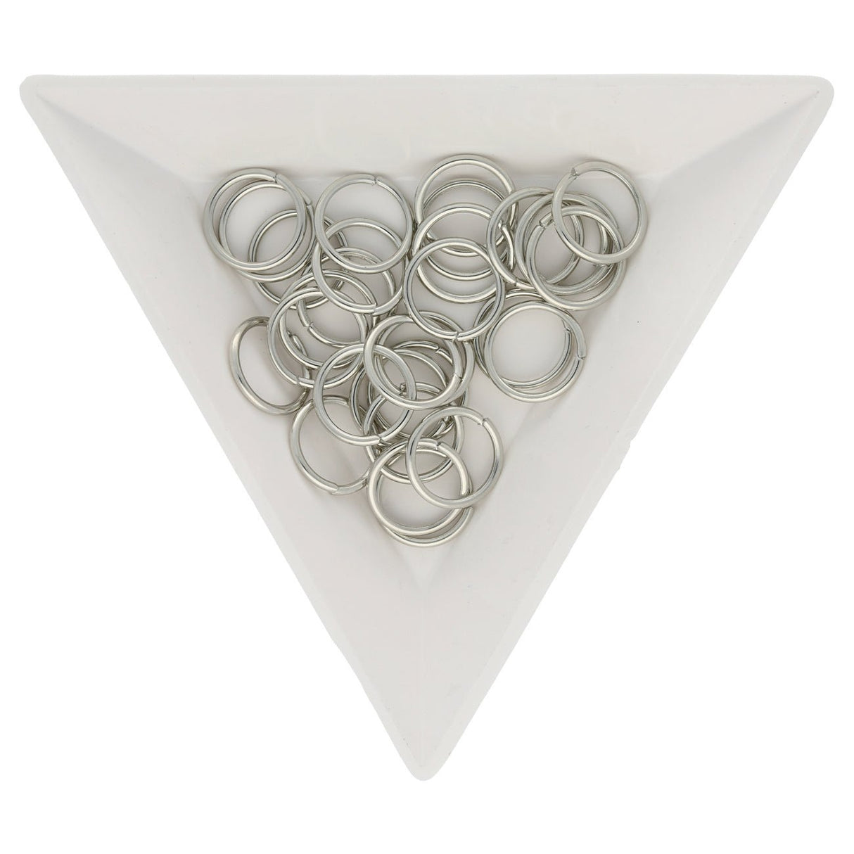 Biegeringe 10 mm – Platinfarbig - PerlineBeads