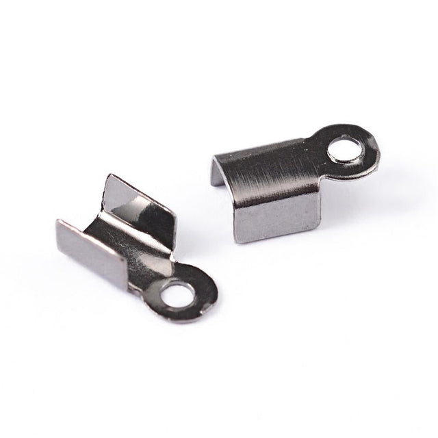 Box mit 420 Klemmen für Kordel – 6 x 3 mm - PerlineBeads