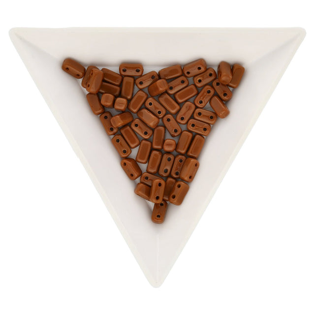 Bricks CzechMates 6x3 mm - Umber - PerlineBeads