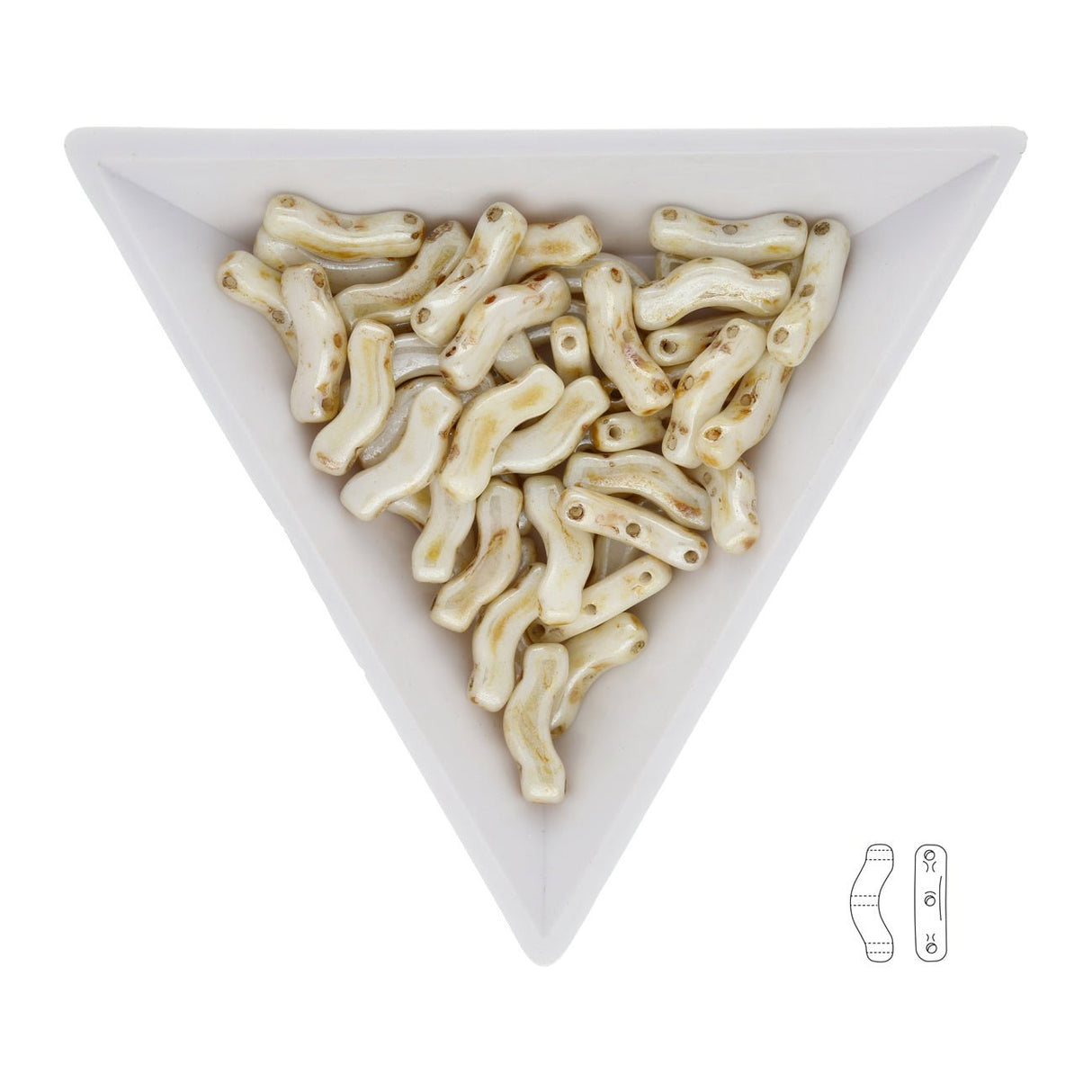 Bridge 3x12 mm – Honey Drizzle - PerlineBeads