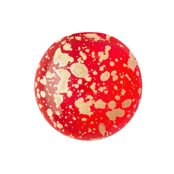 Cabochon par Puca® - 18 mm - Light Siam Splash Gold - PerlineBeads