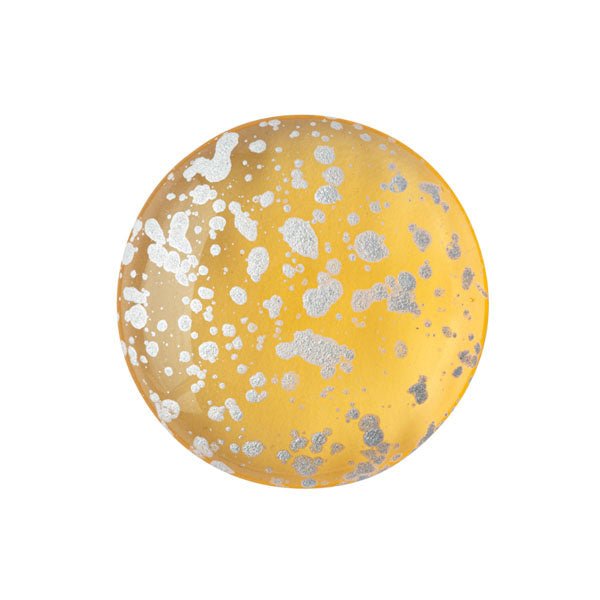 Cabochon par Puca® - 18 mm - Light Topaz Splash Silver - PerlineBeads