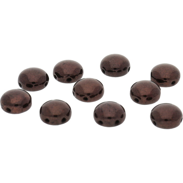 Candy Glasperle 8 mm - Jet Purple Bronze - PerlineBeads