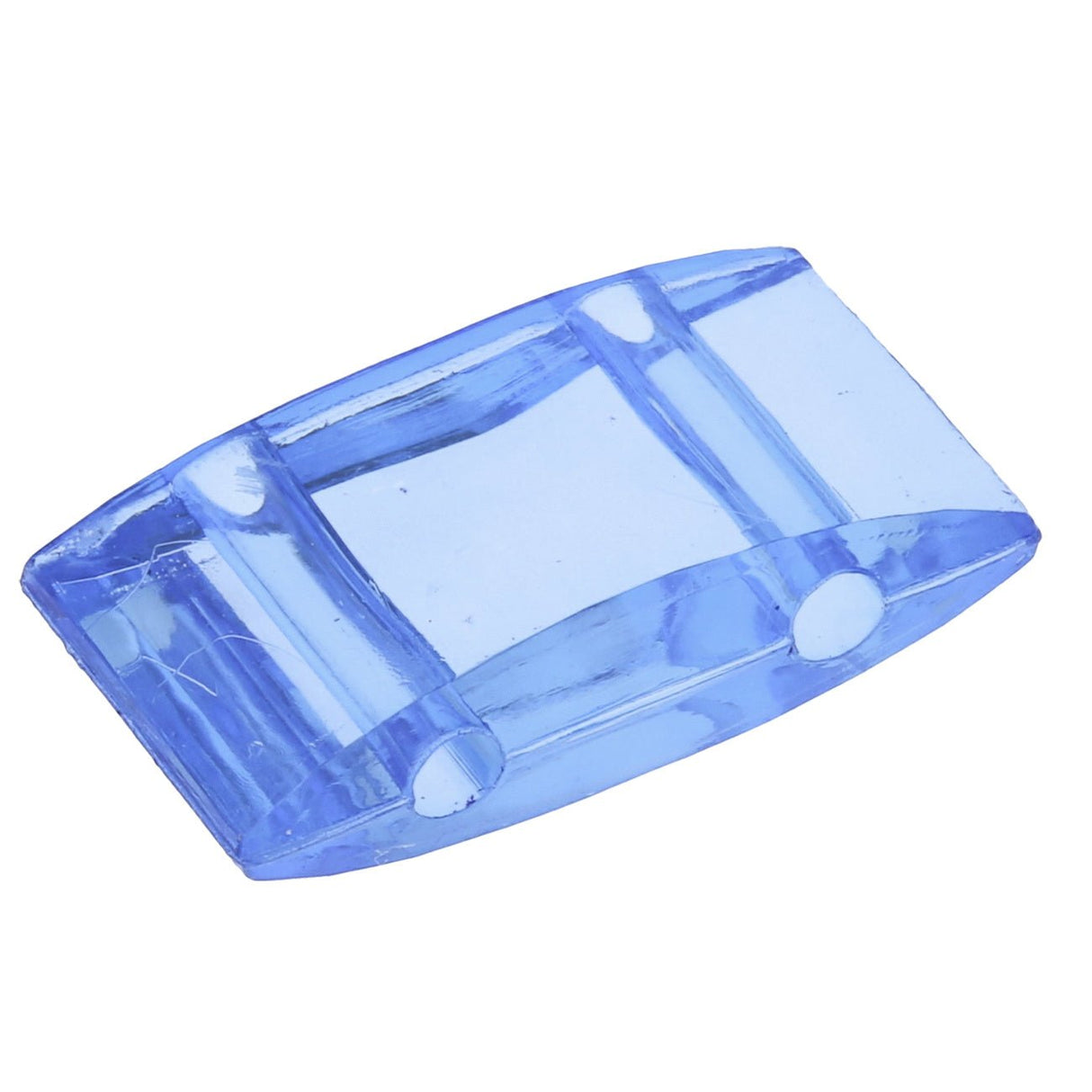 Carrier Bead aus Acryl 18x9 mm - Blau transparent - PerlineBeads