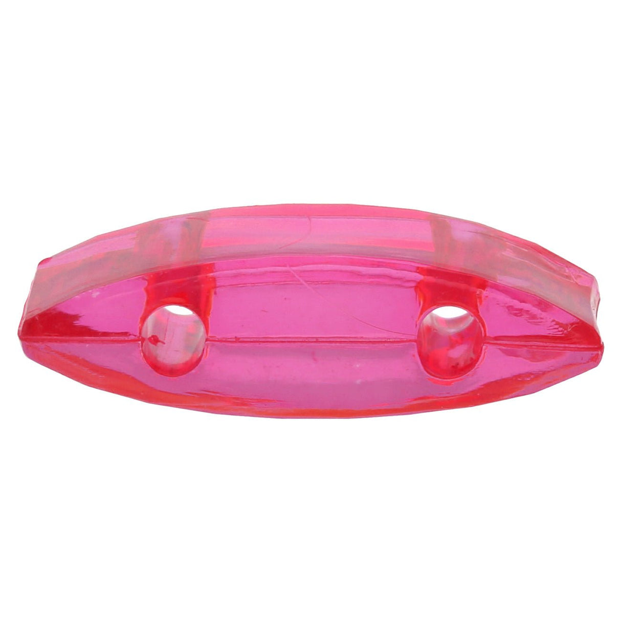Carrier Bead aus Acryl 18x9 mm - Fucsia transparent - PerlineBeads