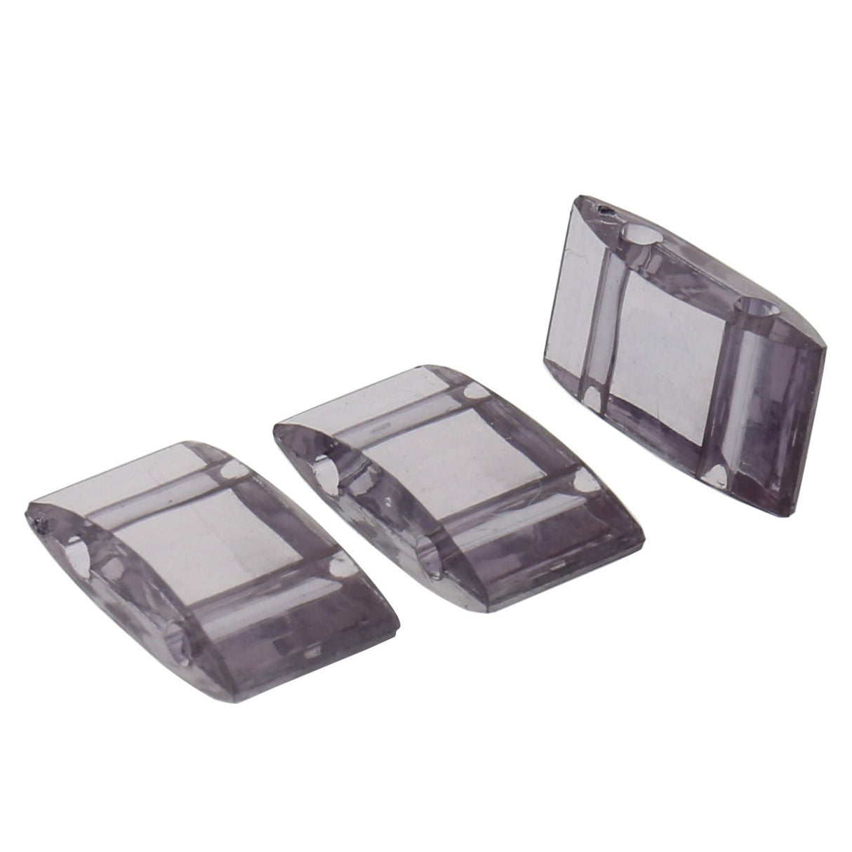 Carrier Bead aus Acryl 18x9 mm - Schwarz transparent - PerlineBeads