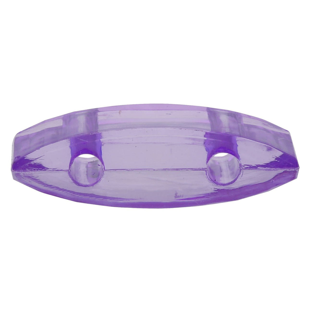 Carrier Bead aus Acryl 18x9 mm - Violet transparent - PerlineBeads
