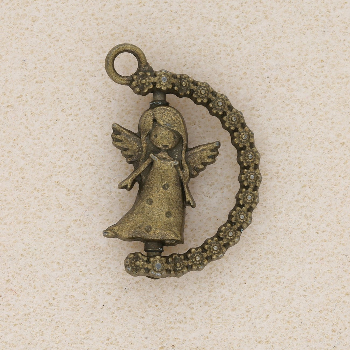 Charm-Anhänger Engel drehbar - PerlineBeads