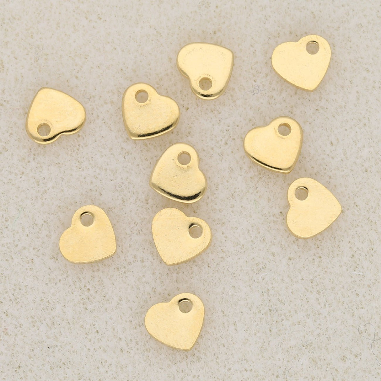 Charm-Anhänger Herz - Edelstahl - PerlineBeads