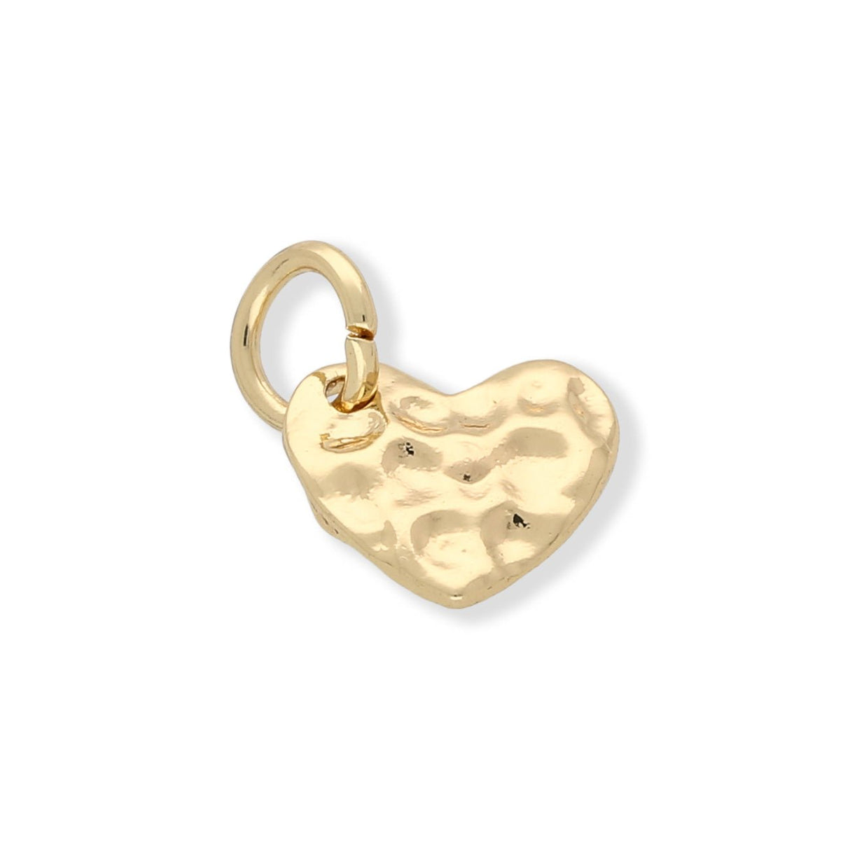 Charm-Anhänger Herz (gehämmert) - PerlineBeads