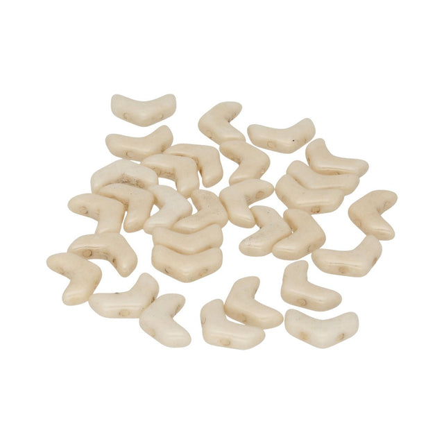Chevron Duo 10x4 mm – Beige Luster - PerlineBeads