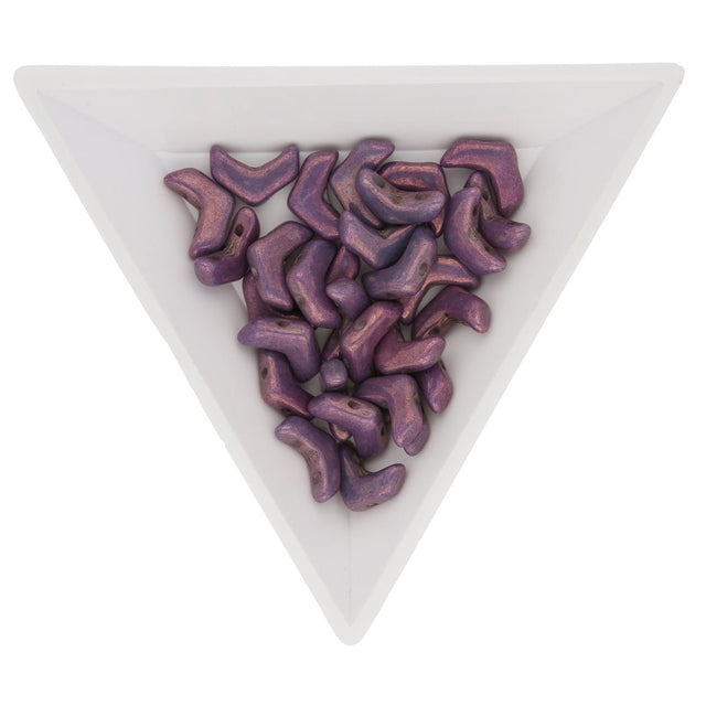 Chevron Duo 10x4 mm – Purple Vega - PerlineBeads