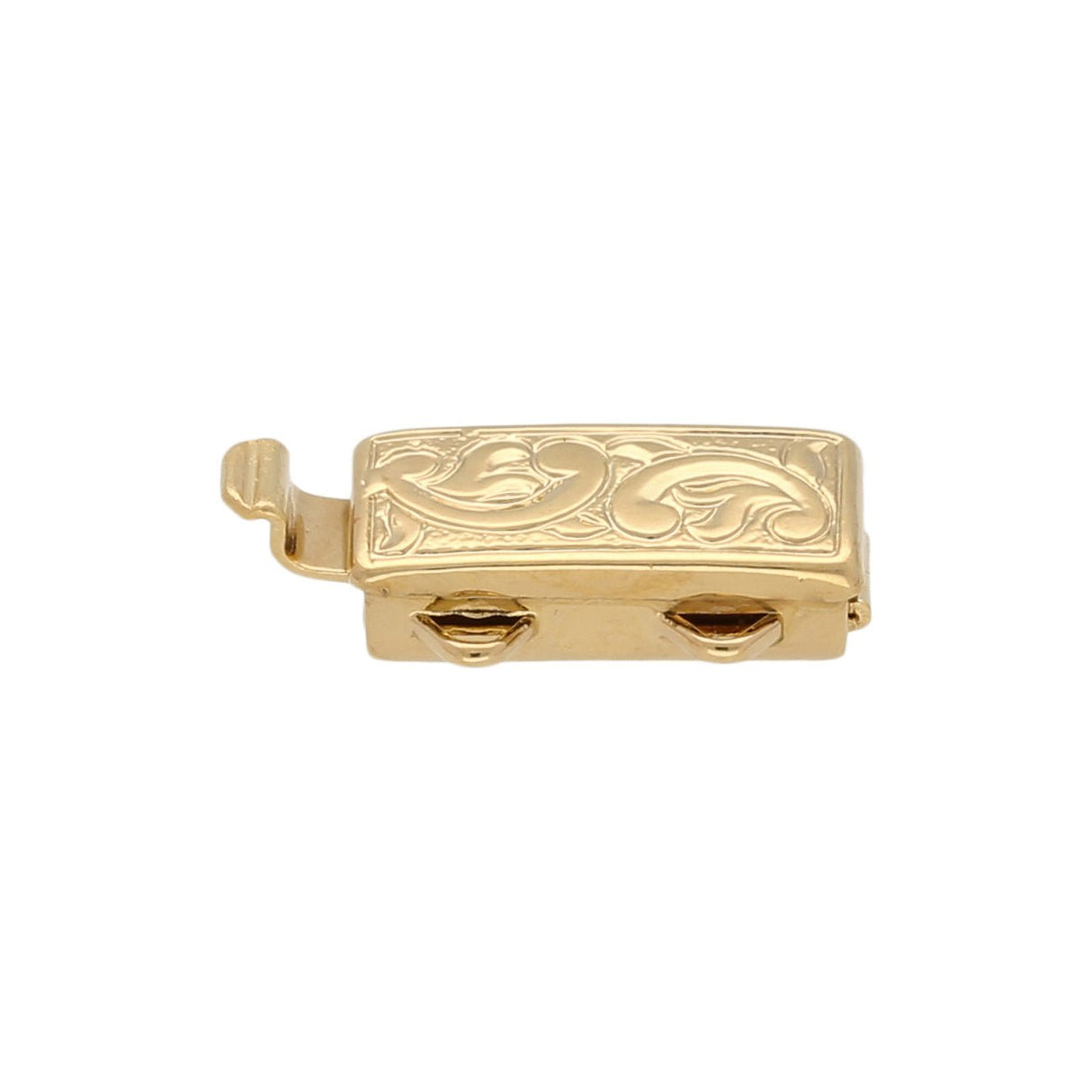 Claspgarten Neumann – Schmuck-Federverschluss 2-reihig - vergoldet - PerlineBeads
