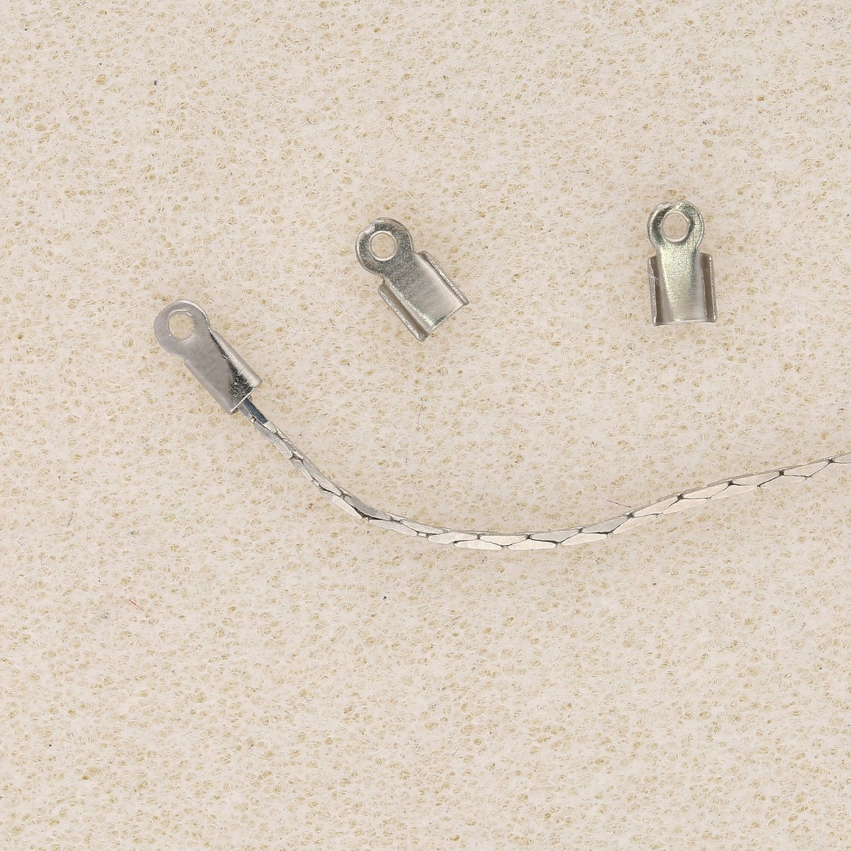 Cobra-Kette – Farbe Platin - PerlineBeads