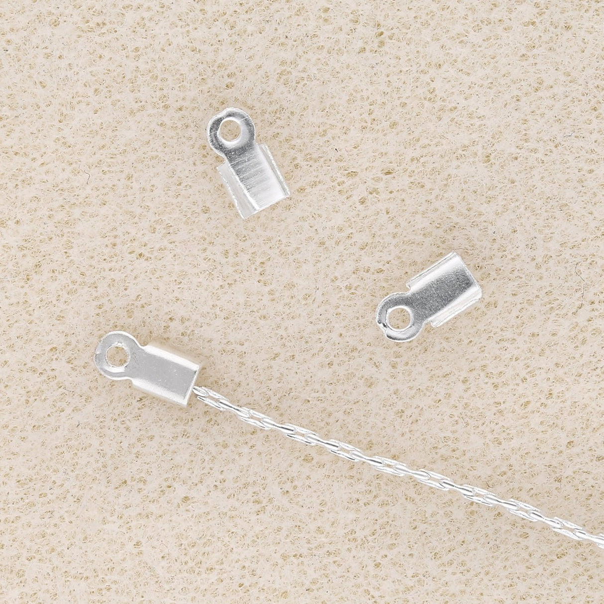 Cobra-Kette – Farbe Silber - PerlineBeads