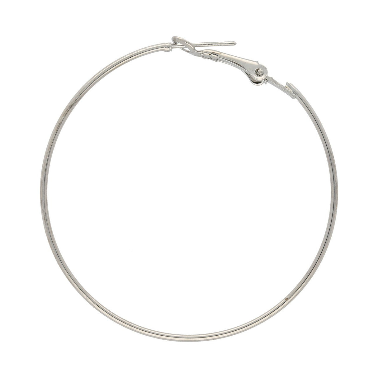 Creolen 53 x 48 mm – Silberfarbig - PerlineBeads