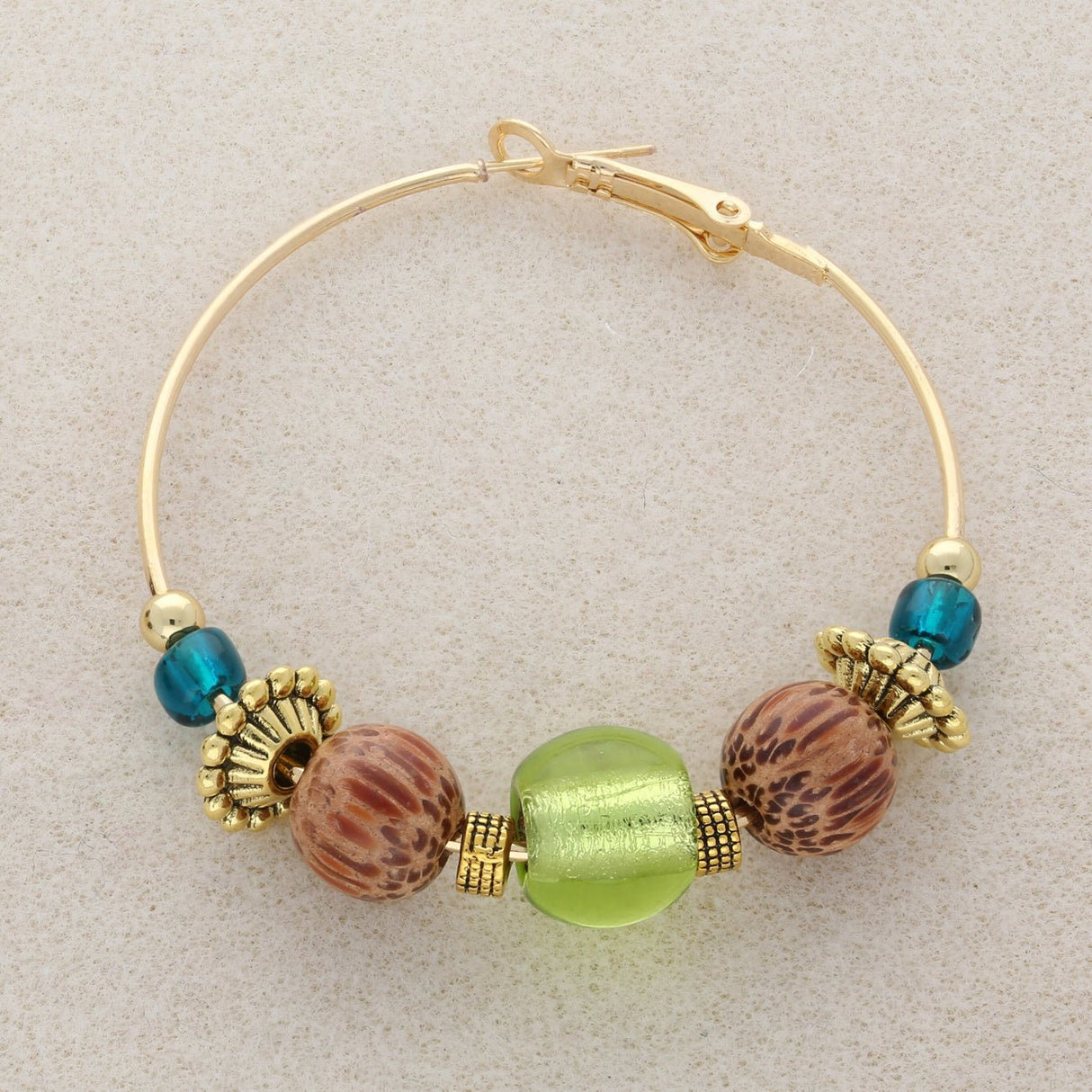 Creolen 53 x 48 mm – Vergoldet - PerlineBeads