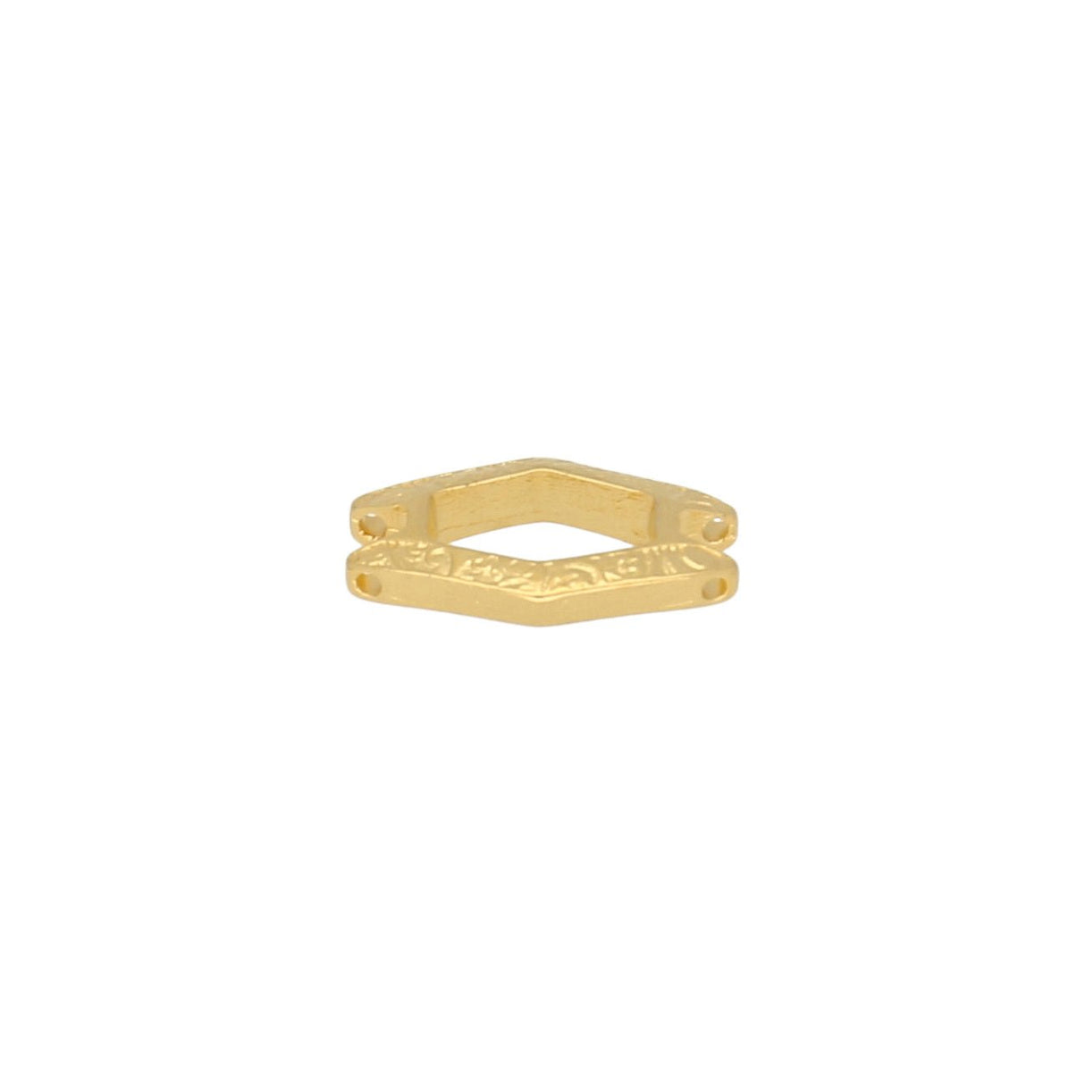 Cymbal™ Alado-SuperDuo Bead Connector - 24K Gold Plate - PerlineBeads