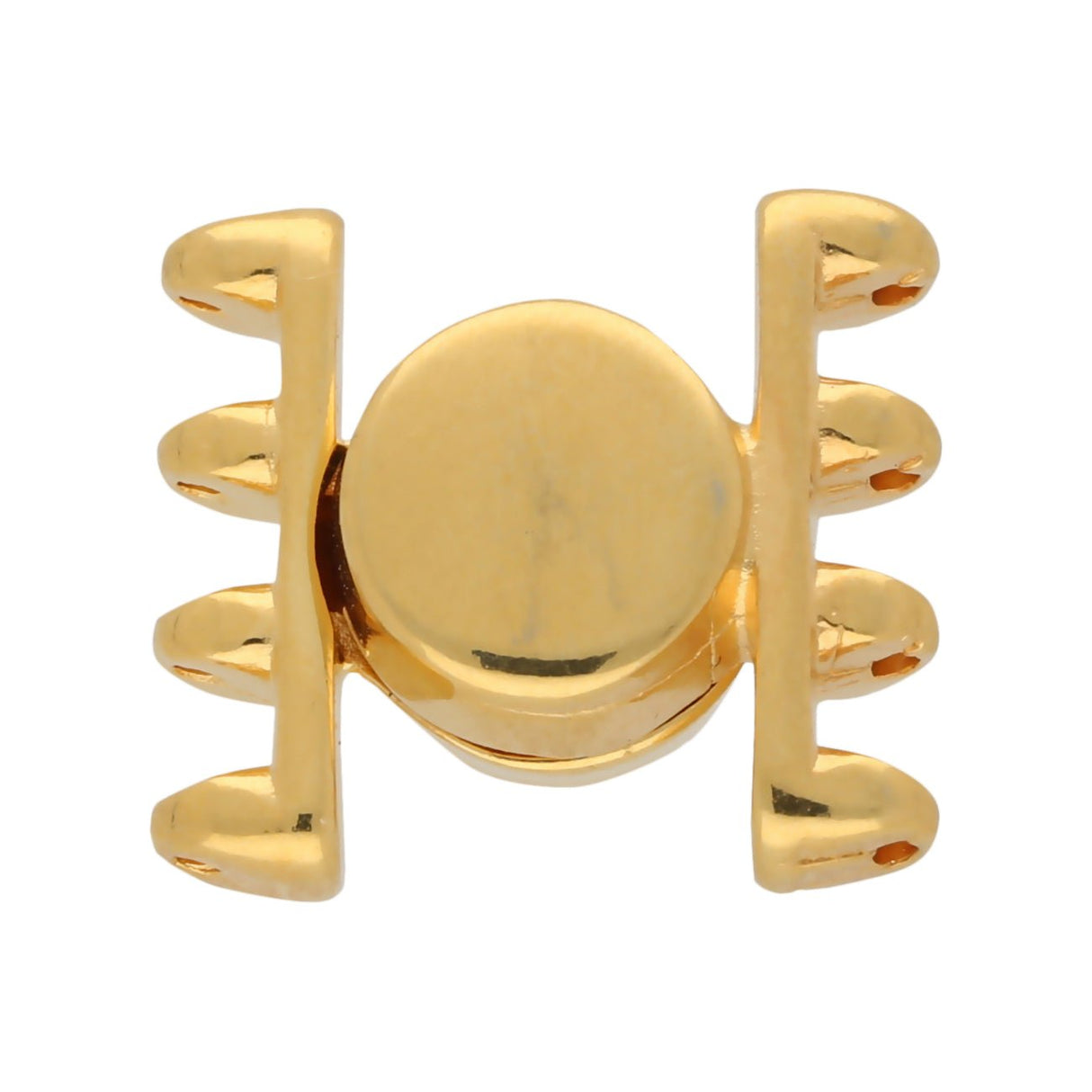 Cymbal™ Ateni IV SuperDuo Magnetic Clasp - 24K Gold Plate - PerlineBeads
