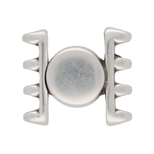 Cymbal™ Ateni IV SuperDuo Magnetic Clasp - Antique Silver Plate - PerlineBeads