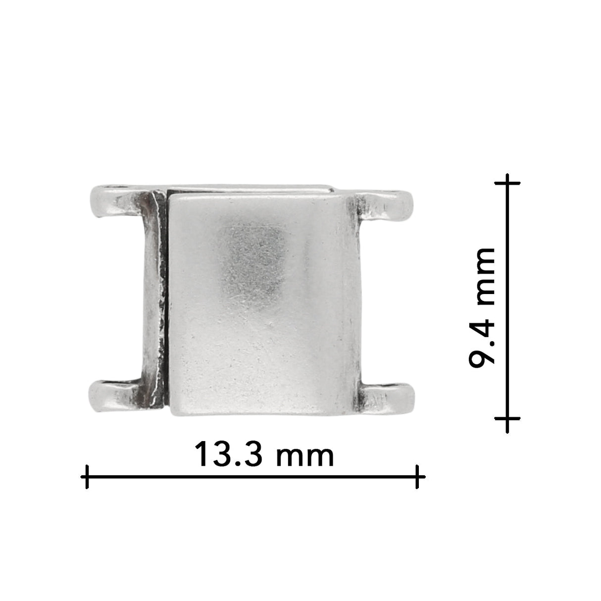 Cymbal™ Axos II Delica Magnetic Clasp - Silver Plate - PerlineBeads