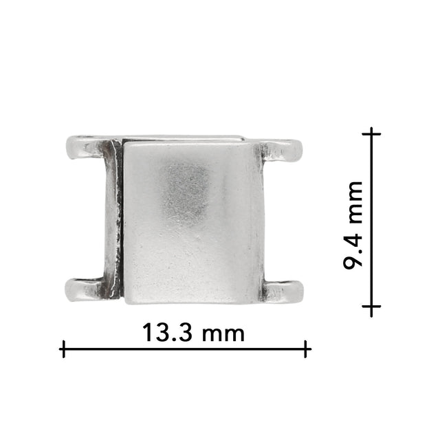 Cymbal™ Axos II Delica Magnetic Clasp - Silver Plate - PerlineBeads