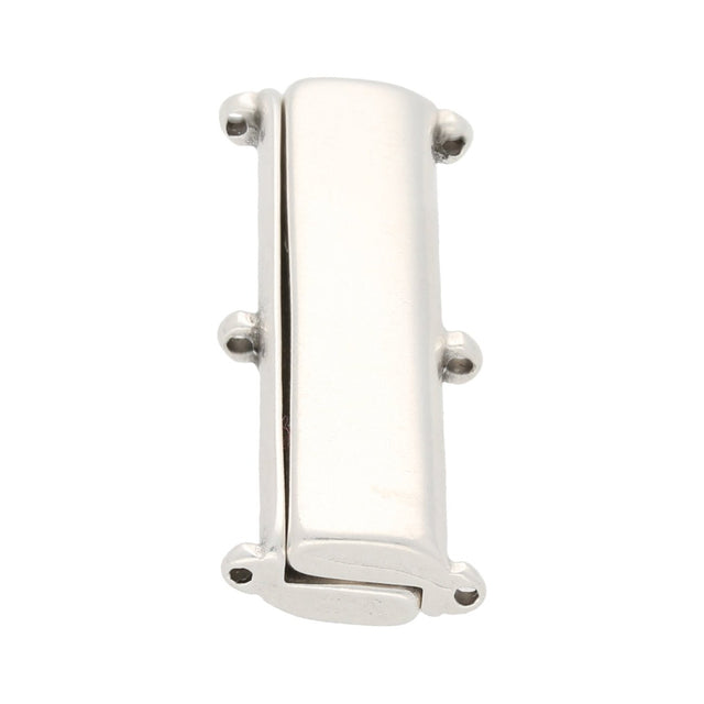 Cymbal™ Axos III Delica Magnetic Clasp - Silver Plate - PerlineBeads