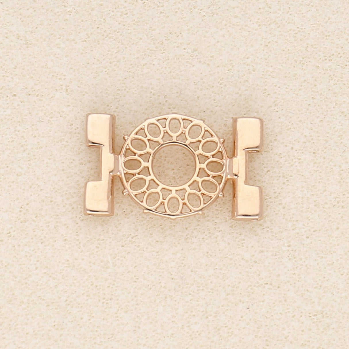 Cymbal™ Detis-Tila Bead Connector – Rosagold Vergoldet - PerlineBeads
