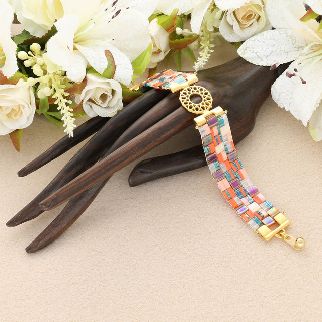 Cymbal™ Detis-Tila Bead Connector – Vergoldet 24 karat - PerlineBeads