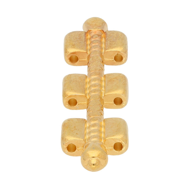Cymbal™ Kalogeros-Tila Bead Connector – Vergoldet 24 karat - PerlineBeads