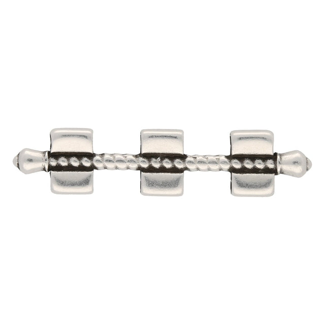 Cymbal™ Kalogeros-Tila Bead Connector – Versilbert - PerlineBeads