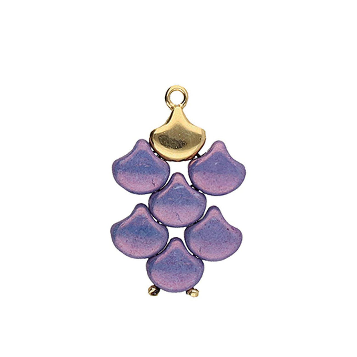 Cymbal™ Karavos-Ginko Bead Ending - 24K Gold Plate - PerlineBeads